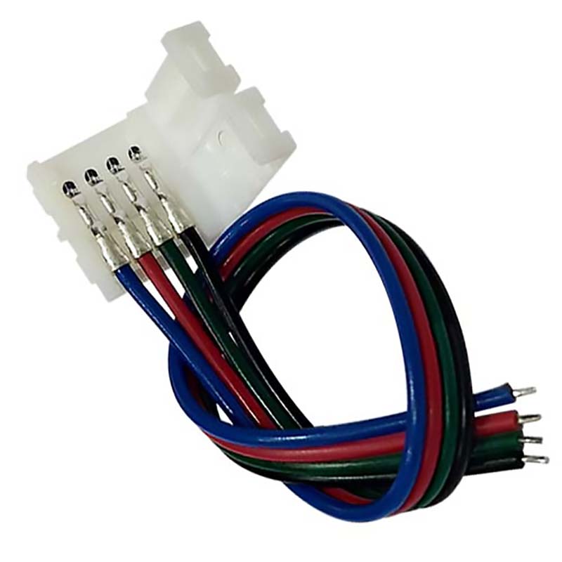 CONECTOR SIMPLE CON CABLE (RGB 4 PIN)